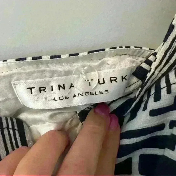 Trina Turk Geometric Print Dress (Flaws) Size 4/6 - Picture 3 of 8